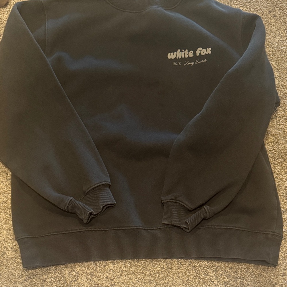 White Fox Boutique Black Sweatshirt